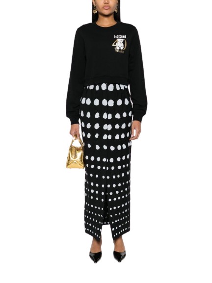  모스키노 긴팔 티셔츠 1707 Black - MOSCHINO