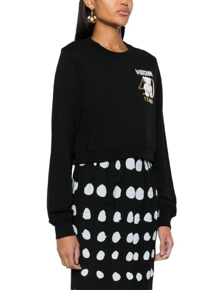  모스키노 긴팔 티셔츠 1707 Black - MOSCHINO