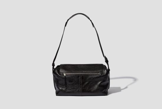  르메르 숄더백 주말 기어 백 - 광택 식물성 가죽 BG0083 LL0067 다크 브라운 - LEMAIRE