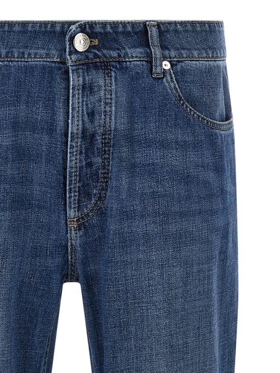 25SS 브루넬로 쿠치넬리 데님 트레디셔널 핏 파이브 포켓 트라우저 M0Z37D3210C1471 - BRUNELLO CUCINELLI