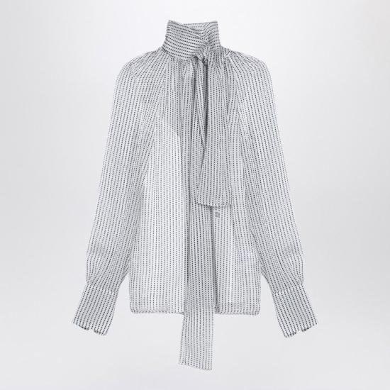 24FW 지방시 블라우스 BW61AW15QW151151 ECRUBLACK