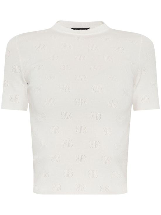 24FW 발렌시아가 스웨터 793612T521590009000 WHITE