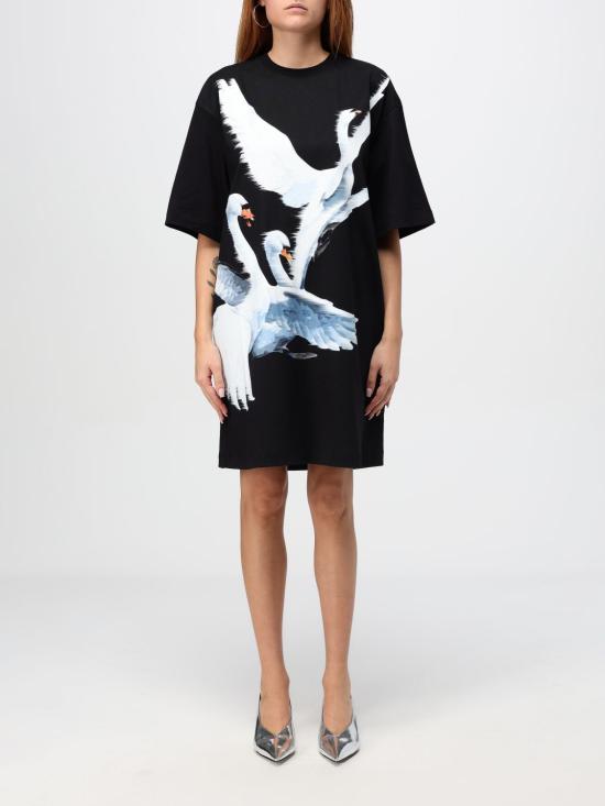 24FW 엠에스지엠 미디 원피스 3742MDA78247798 99 Black