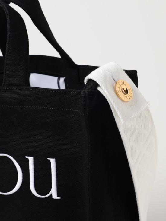 24FW 파투 토트백 AC0620076 999B Black - PATOU