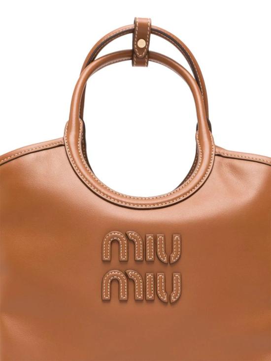 26FW 미우미우 아이비 레더 백 5BA284VOON2CRW F0046 COGNAC - MIU MIU