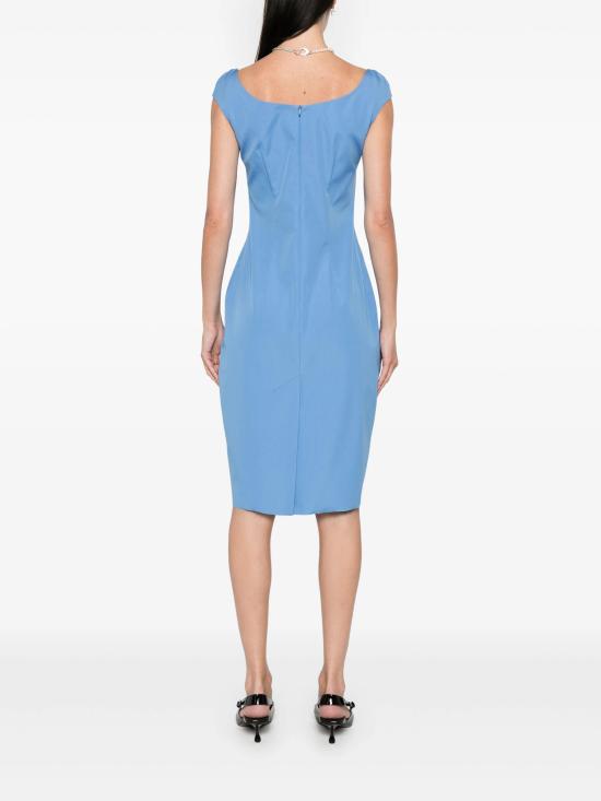 24FW 미우미우 숏 원피스 MF5572SOOO15T9 F0013 AZZURRO - MIU MIU