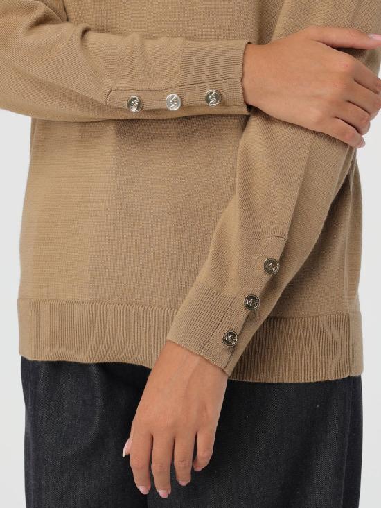 25FW 마이클 코어스 스웨터 MT460YB4VR 211 Camel - MICHAEL KORS