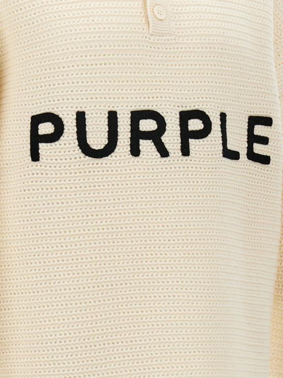 24FW 퍼플 브랜드 스웨터 M7033EWWW424OFFWHITE - PURPLE BRAND