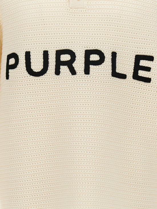 24FW 퍼플 브랜드 스웨터 M7033EWWW424OFFWHITE - PURPLE BRAND