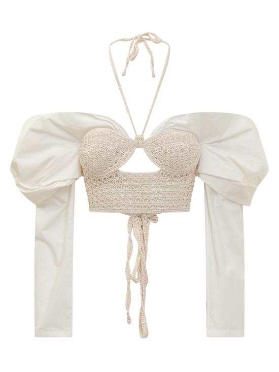  더 마네이 블라우스 S23TMMESTASHIRT WHITE