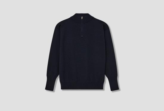  안데르센 안데르센 스웨터 SEAMAN HALF-ZIP - G7 / SIGNATURE YARN 네이비