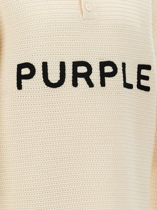 24FW 퍼플 브랜드 스웨터 M7033EWWW424OFFWHITE - PURPLE BRAND