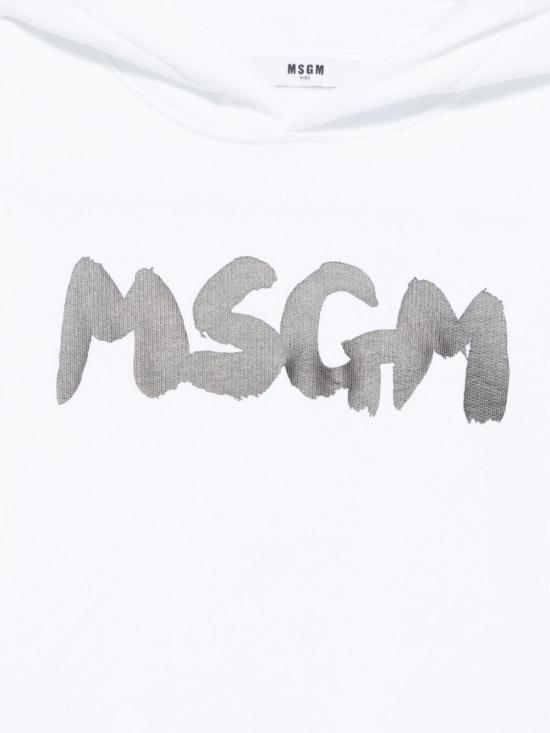 24FW [키즈] 엠에스지엠 트레이닝 상의 F4MSJUHS057 001 BIANCO - MSGM
