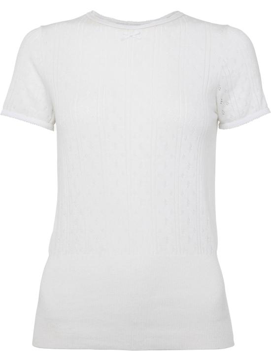 24FW JW앤더슨 반팔 티셔츠 KW1276YN0389 001 WHITE