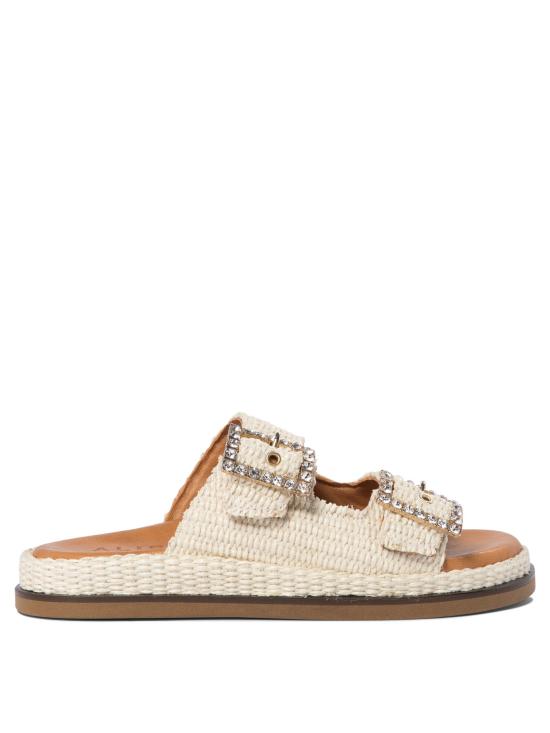 25SS 알리바이 뮬/슬리퍼 GRETARAFIAPEARL White