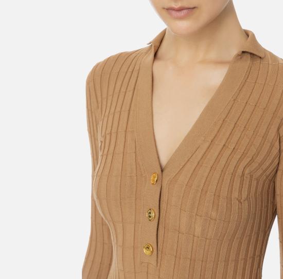  엘리자베타프랜치 스웨터 MK62S46E2 032 Camel - ELISABETTA FRANCHI