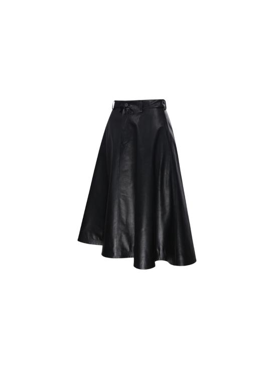 24FW 발렌시아가 미디 스커트 814074 TOS02 1000 BLACK - BALENCIAGA