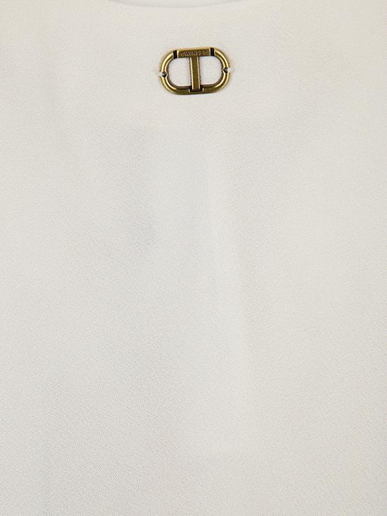 트윈세트 민소매 티셔츠 242TT2412 11952 WHITE CREAM - TWINSET