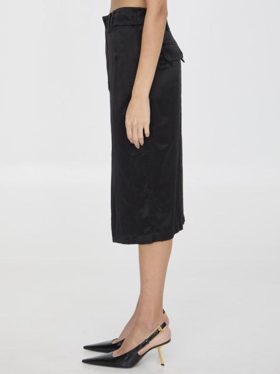 24FW 생로랑 스커트 2308616 785399 Y001W 1000 Black - SAINT LAURENT