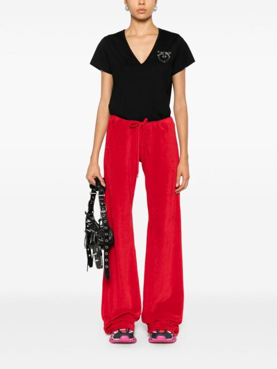  핑코 반팔 티셔츠 100372A24E Z99 Nero limousine - PINKO