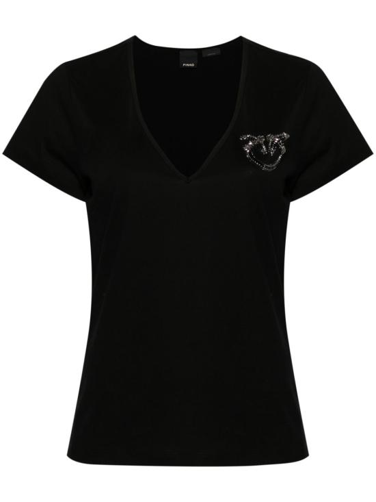  핑코 반팔 티셔츠 100372A24E Z99 Nero limousine