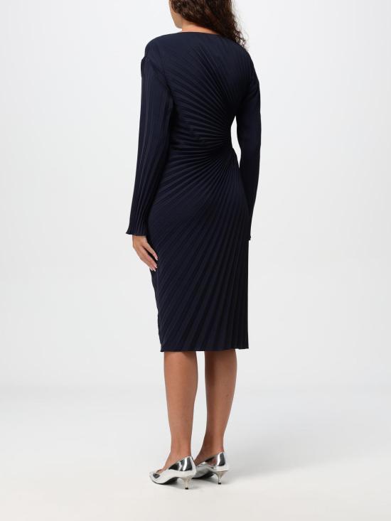 24FW 겐조 미디 원피스 FE62RO2939FO 79 Blue - KENZO