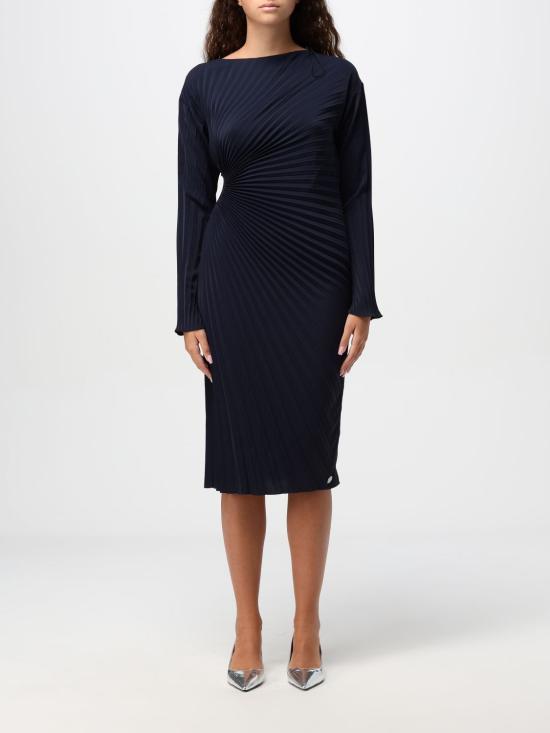 24FW 겐조 미디 원피스 FE62RO2939FO 79 Blue