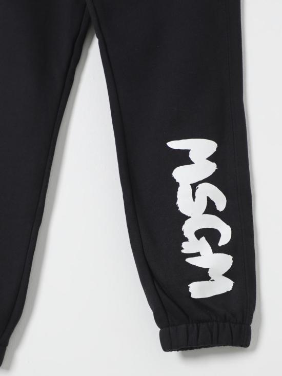 25FW [키즈] 엠에스지엠 트레이닝/조거 팬츠 F4MSJUFP063 110 Black - MSGM