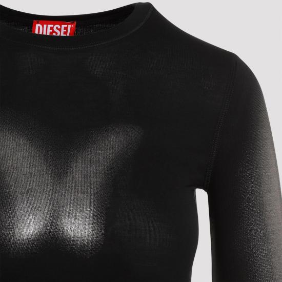 24FW 디젤 롱 원피스 A14442 0WFBW 9XX BLACK - DIESEL