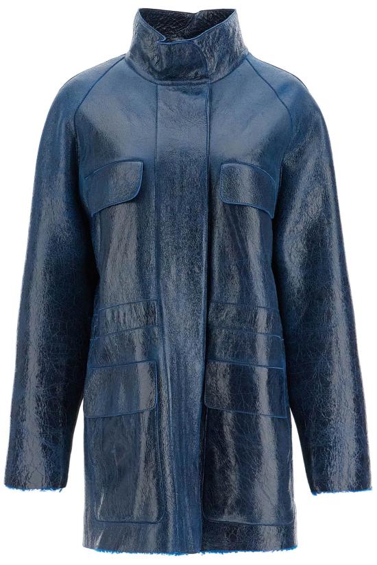 24FW 펜디 가죽 자켓 FM5379 AOND F1PNC