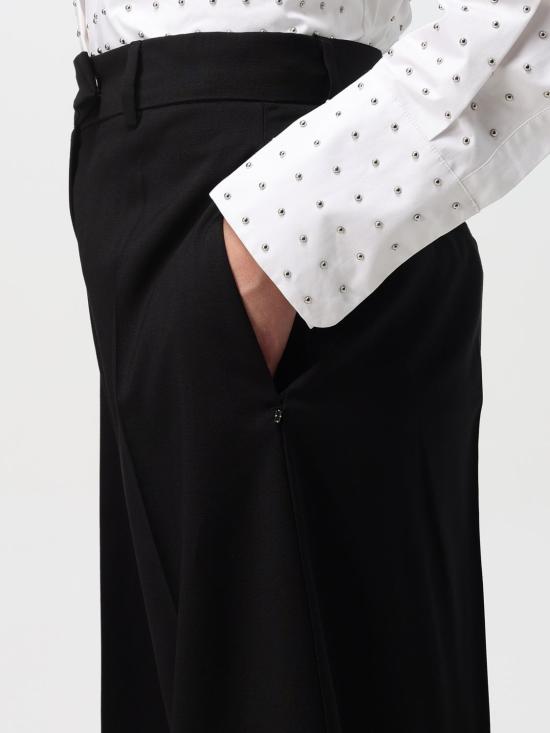 25FW 스포트막스 스트레이트 팬츠 2422136043600 004 Black - SPORTMAX