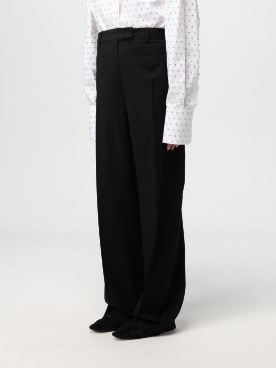 25FW 스포트막스 스트레이트 팬츠 2422136043600 004 Black - SPORTMAX