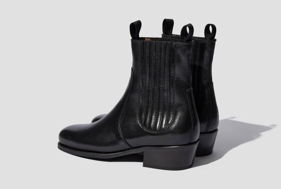  르메르 부츠 첼시  - 샤이니 베지터블 레더 FO0121 LL0106 블랙 - LEMAIRE