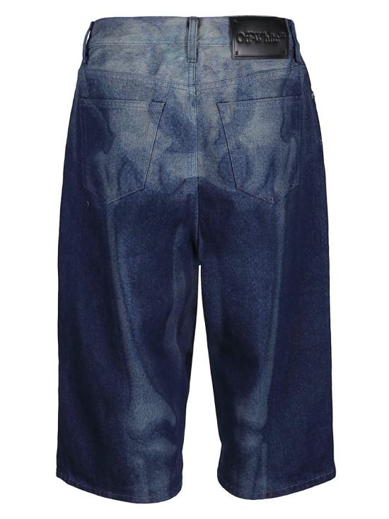  오프화이트 데님 숏팬츠 OMYC016S23DEN001 BLUE - OFF WHITE