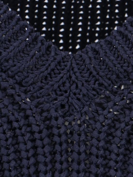  아워레가시 니트 베스트 M2233INCC NAVY CHUNKY COTTON RIB - OUR LEGACY
