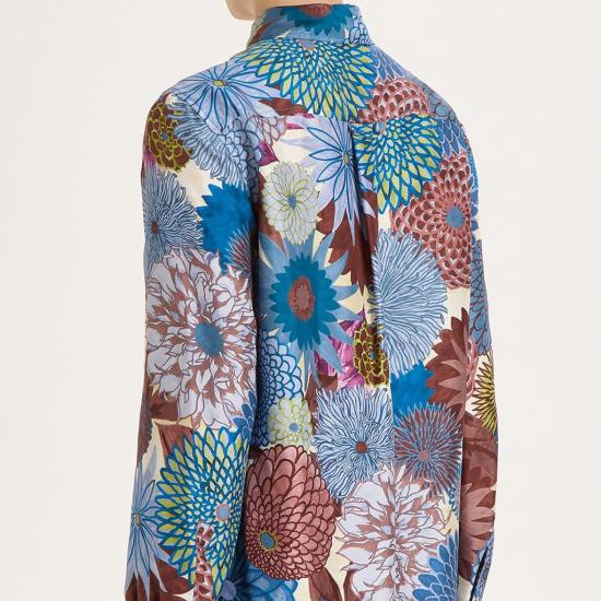  말리파르미 블라우스 A24 JM2144 30120 D8038 Blu - MALÌPARMI