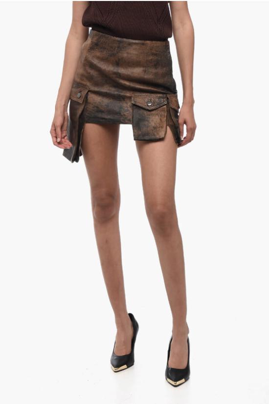  바이아 숏 스커트 GONNACARGO LE BR Brown