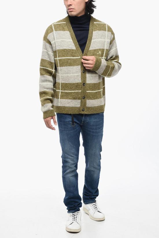  어웨이크 NY 가디건 AWK FW23 KN003 SAGE MULTI Green - AWAKE NY