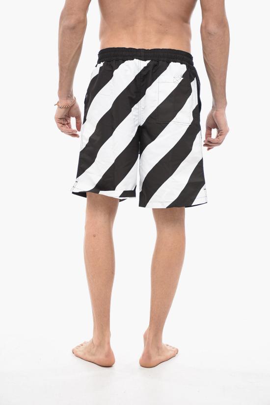  오프화이트 스윔팬츠 OMFD008S23FAB0011001 Black - OFF WHITE