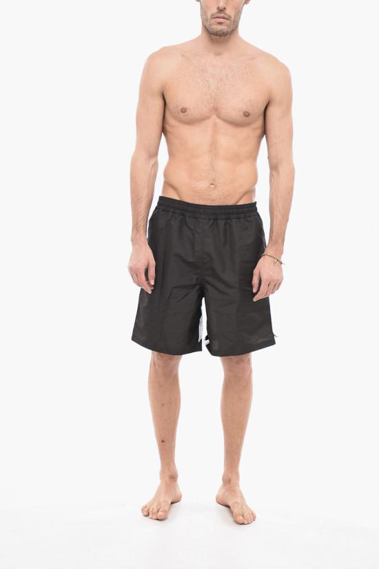  오프화이트 스윔팬츠 OMFD008S23FAB0011001 Black - OFF WHITE