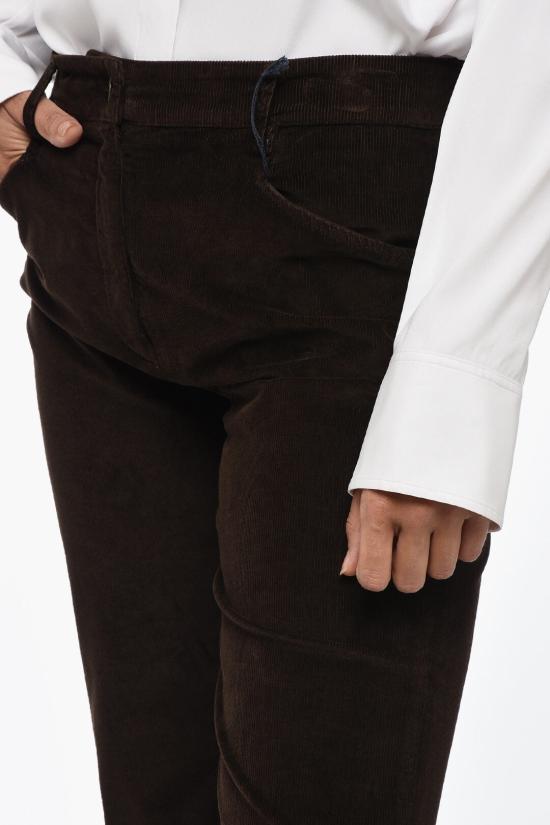  트루 로얄 스트레이트 팬츠 T726A08LAURA006 Brown - TRUE ROYAL