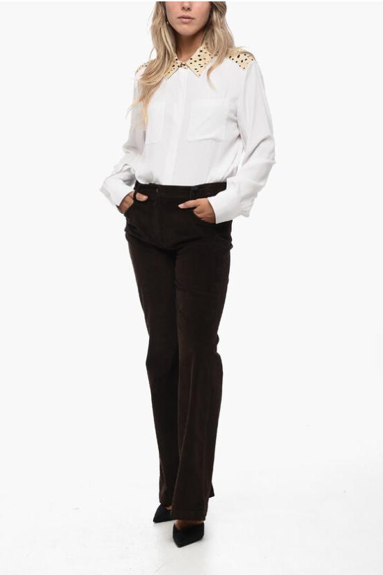  트루 로얄 스트레이트 팬츠 T726A08LAURA006 Brown - TRUE ROYAL