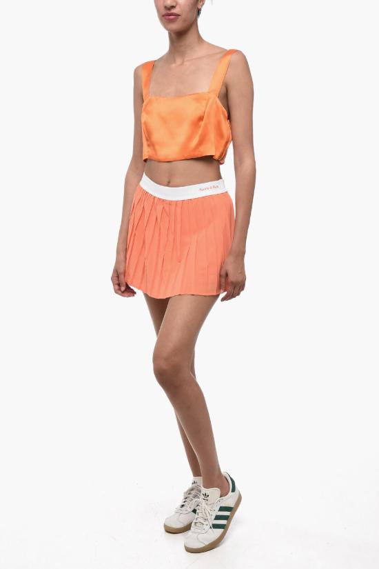  스포티앤리치 숏 스커트 SK921POCO PO Orange - SPORTY & RICH