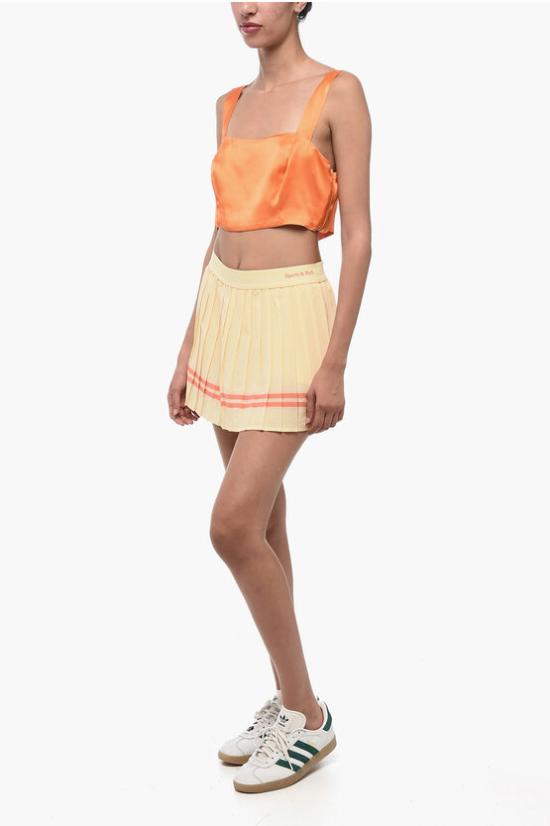  스포티앤리치 숏 스커트 SK921ALCO AL Yellow - SPORTY & RICH