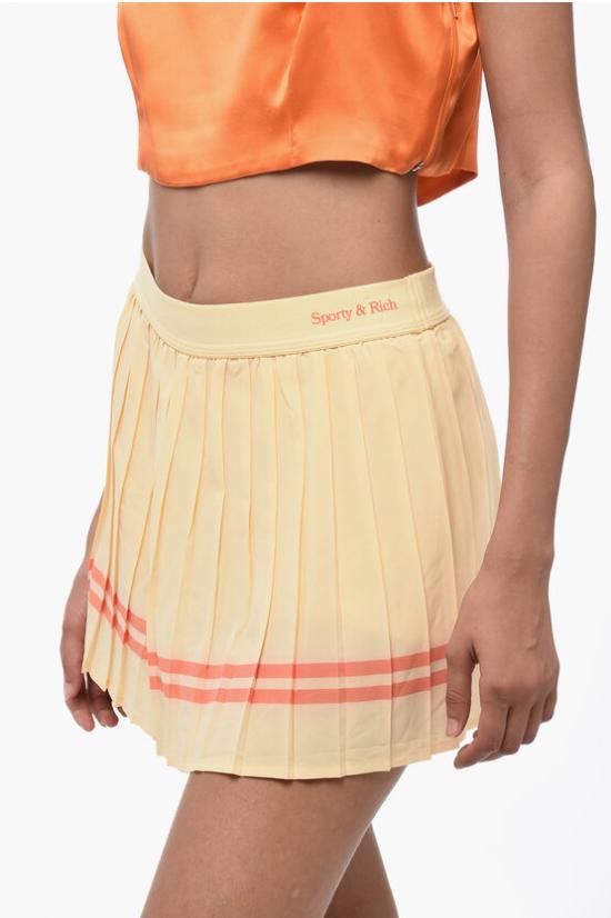  스포티앤리치 숏 스커트 SK921ALCO AL Yellow - SPORTY & RICH
