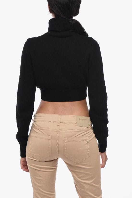  팜앤젤스 터틀넥 PWHF024F23KNI0021001 Black - PALM ANGELS