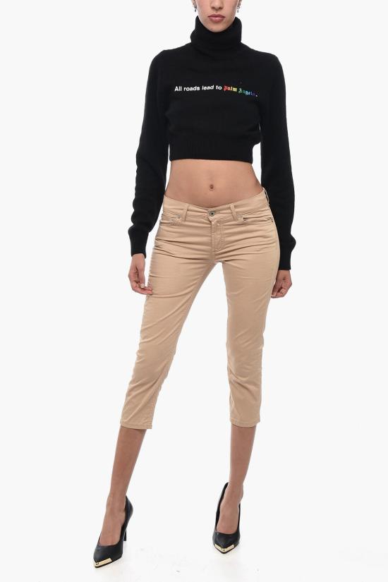  팜앤젤스 터틀넥 PWHF024F23KNI0021001 Black - PALM ANGELS
