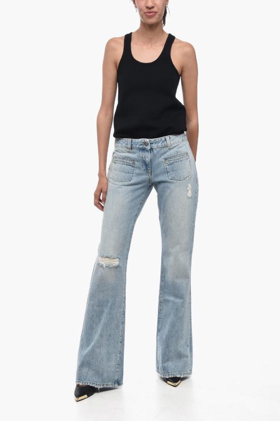  팜앤젤스 데님 팬츠 PWYB031F23DEN0014060 Blue - PALM ANGELS