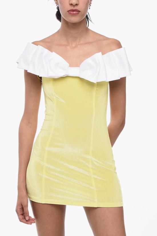  아드리아나 핫 꾸뛰르 숏 원피스 BEVELRY HILLS MINI DRESS YELLOW Yellow - ADRIANA HOT COUTURE