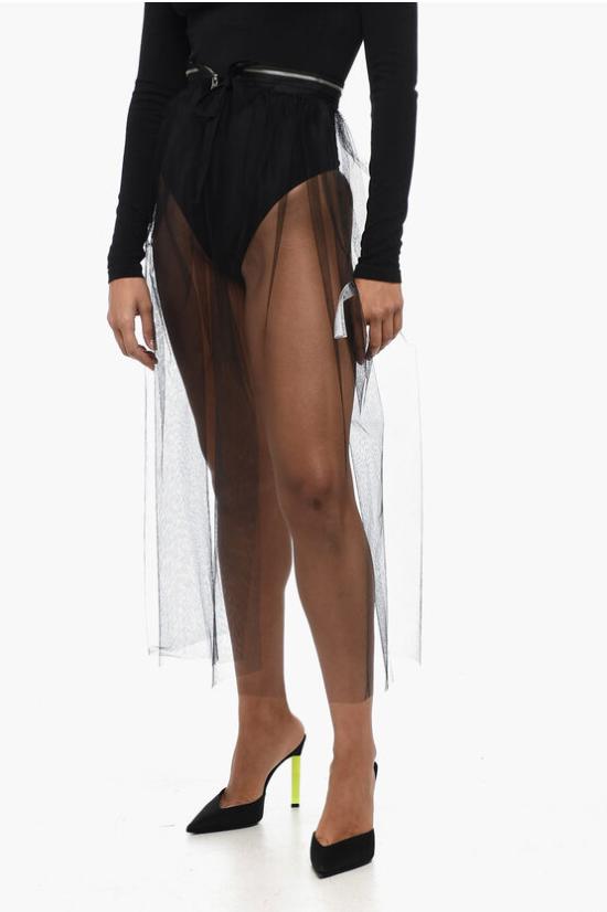  마르지엘라 롱 스커트 S62TH0025 S52863 900 Black